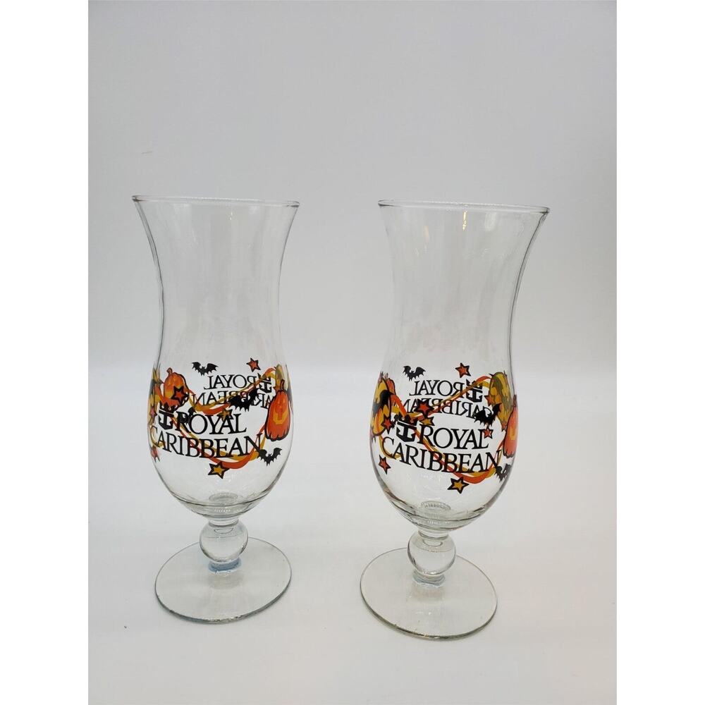 Royal Caribbean Hurricane Halloween Daquiri Glass - 1 Pair